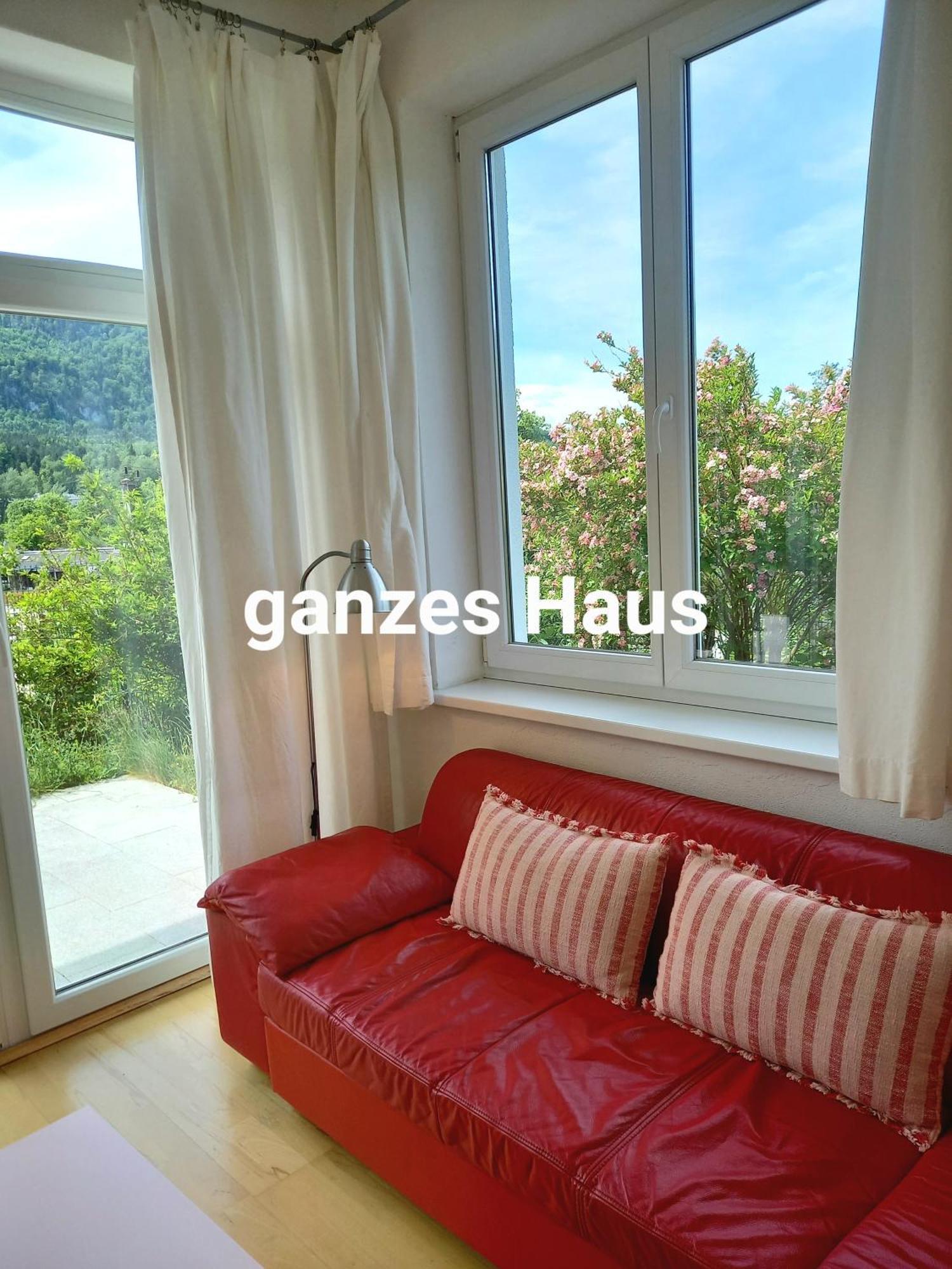 Flores, Ferienhaus Oder Doppelzimmer, Im Gruenen, 5 Gehminuten Ins Zentrum, Parkplatz, Zero Emissions Bad Ischl Kültér fotó